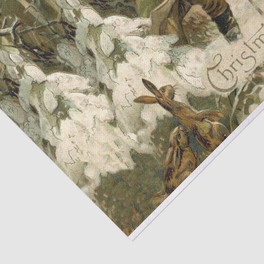  Santa Christmas Victoriaans vakantie Tissuepapier (Detail)