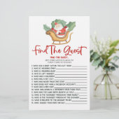 Santa Christmas Vind het gast Baby shower spel Briefpapier (Staand voorkant)