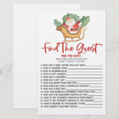 Santa Christmas Vind het gast Baby shower spel Briefpapier (Voorkant / Achterkant)