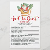 Santa Christmas Vind het gast Baby shower spel Briefpapier (Voorkant)