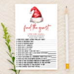 Santa Christmas Vind het gast Baby shower spel Briefpapier<br><div class="desc">Dit is een Sinterklaas Pet Christmas Find The Guest Baby shower Game. *Find The Guest - Dit is een ijsbreker spel. Het spel bevat 15 vragen. Elke gast gaat rond de douche om andere gasten te ontmoeten, vindt mensen die overeenkomen met elke vraag, vul dan hun namen in. Wie de...</div>