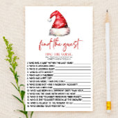 Santa Christmas Vind het gast Baby shower spel Briefpapier