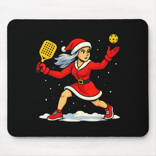 Santa Ckleball Player Christmas Snow Xmas Pajamas  Muismat (Voorkant)