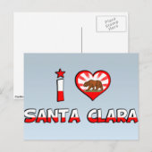 Santa Clara, CA Briefkaart (Voorkant / Achterkant)
