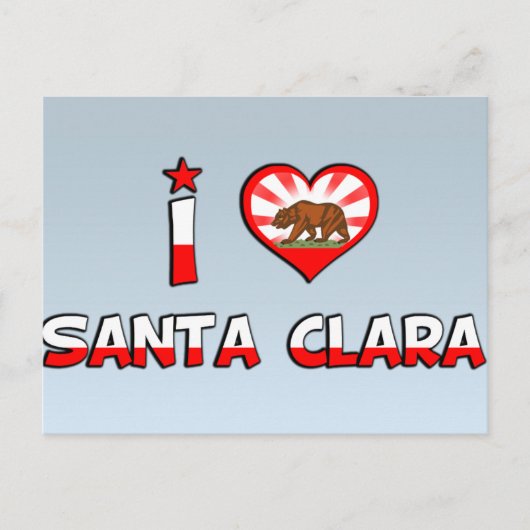Santa Clara, CA Briefkaart (Voorkant)