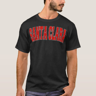 SANTA CLARA CA CALIFORNIA Varsity Style USA Vintag T-shirt