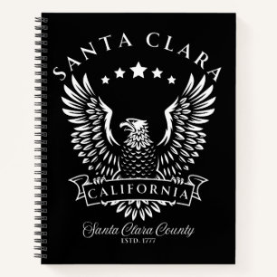Santa Clara Californië Vintage Eagle Notitieboek