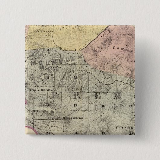 Santa Clara Co. 4 Vierkante Button 5,1 Cm (Voorkant)