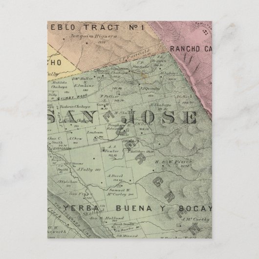 Santa Clara Co 6 Briefkaart (Voorkant)