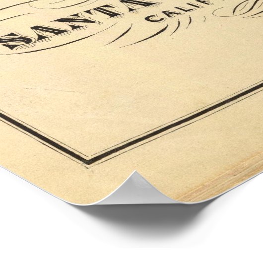 Santa Clara Co-indexkaart Poster (Hoek)