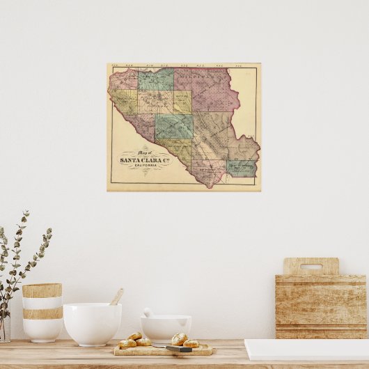 Santa Clara Co-indexkaart Poster (Keuken)