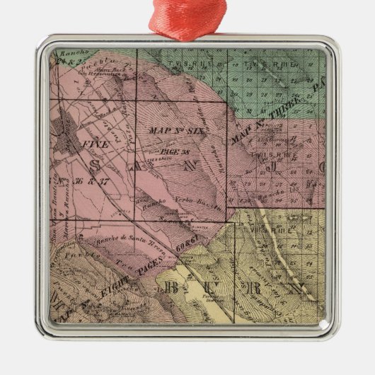 Santa Clara Co Metalen Ornament (Voorkant)