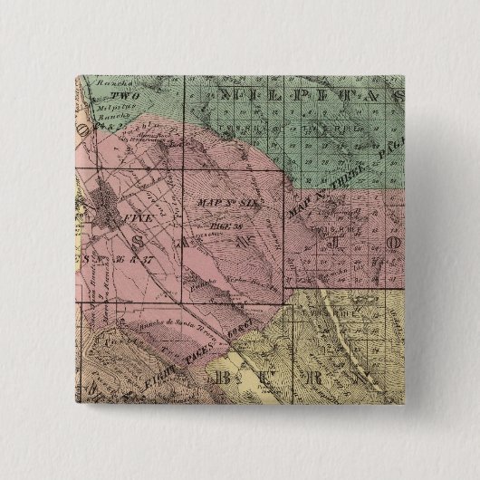 Santa Clara Co Vierkante Button 5,1 Cm (Voorkant)