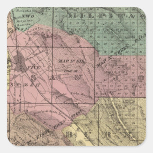 Santa Clara Co Vierkante Sticker