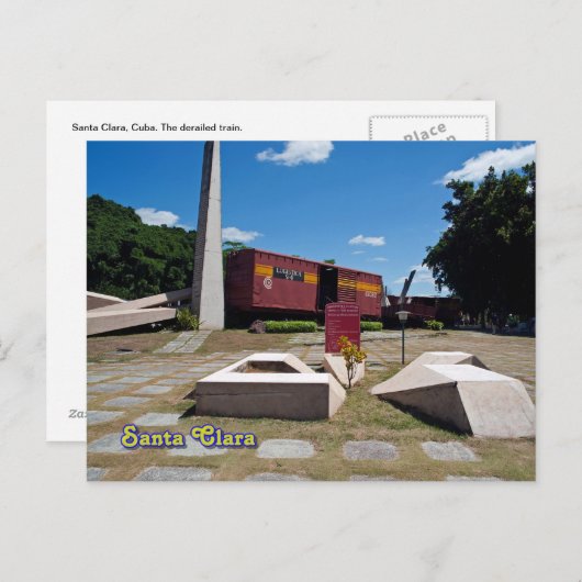 Santa Clara, Cuba. The derailed train 3 Briefkaart (Voorkant / Achterkant)