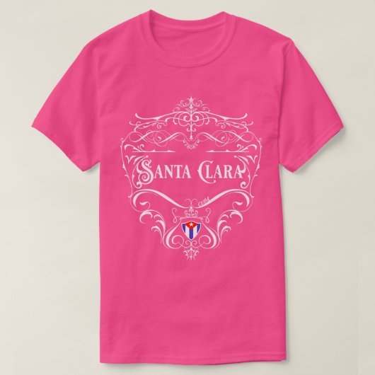 Santa Clara  ontwerp 1 T-shirt (Design voorkant)