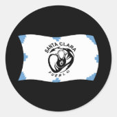 Santa Clara Pueblo Flag Sticker (Voorkant)