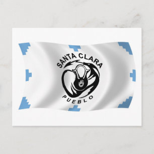 Santa Clara Pueblo Vlag Postkaart