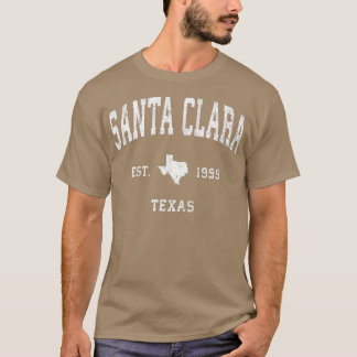 Santa Clara Teas TX  Athletic Sports Design T-shirt