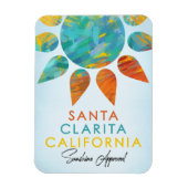 Santa Clarita California Sunshine Travel Magneet (Verticaal)