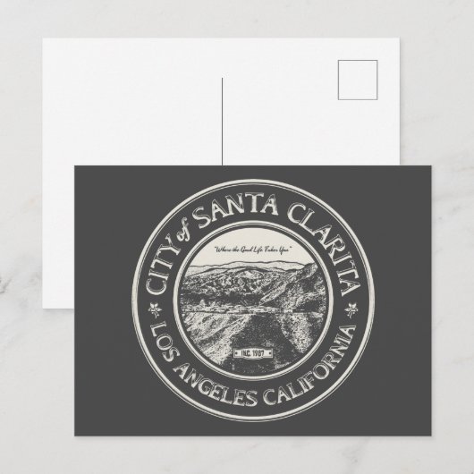 SANTA CLARITA CALIFORNIË BRIEFKAART (Voorkant / Achterkant)