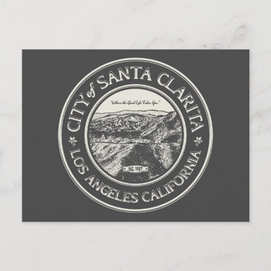 SANTA CLARITA CALIFORNIË BRIEFKAART (Voorkant)
