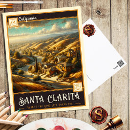 Santa Clarita, Californië | Oude ansichtkaart Briefkaart