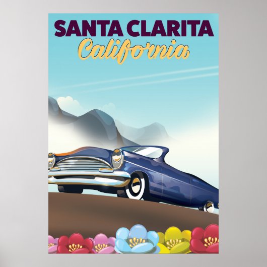 Santa Clarita, Californië-reisposter Poster (Voorkant)