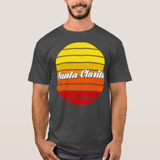Santa Clarita City California Retro Sunset T-shirt