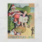 Santa claus 1896 feestdagenkaart (Voorkant)