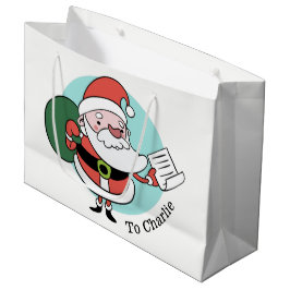 Santa Claus, aangepaste naam grote cadeautas