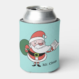 Santa Claus aangepaste tekstkoelbox Blikjeskoeler