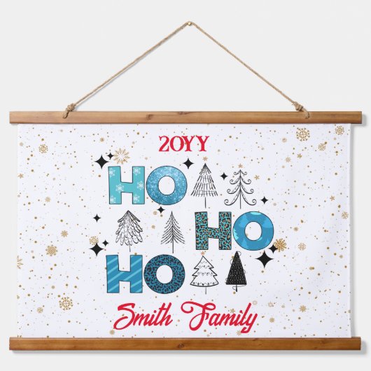 Santa Claus aanpassen Hangend Wandkleed (Voorkant)