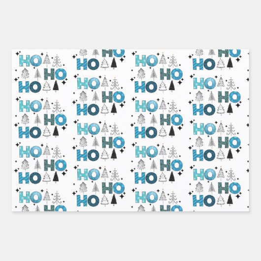 Santa Claus aanpassen Inpakpapier Vel (Voorkant 3)