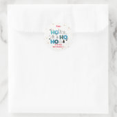 Santa Claus aanpassen Ronde Sticker (Tas)