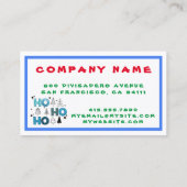 Santa Claus aanpassen Visitekaartje (Achterkant)