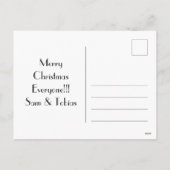 Santa Claus Abstracte kunst Feestdagenkaart (Achterkant)