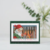 Santa Claus Afbeelding Briefkaart (Staand voorkant)
