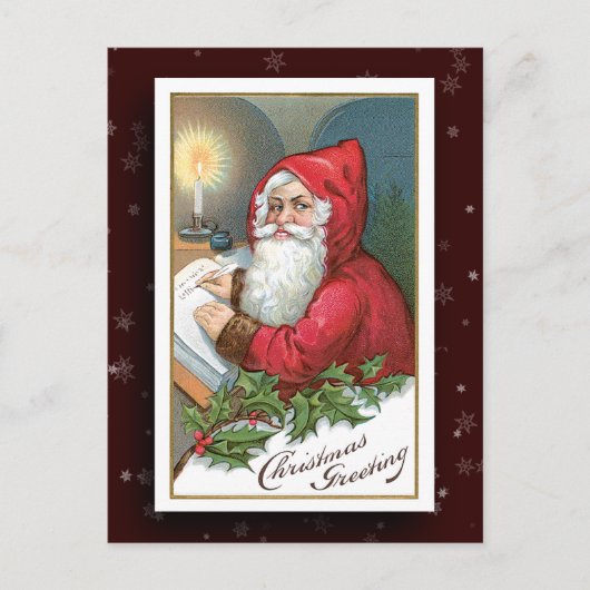 Santa Claus Afbeelding Briefkaart (Voorkant)