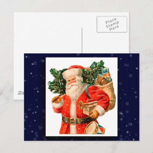  Santa Claus Afbeelding Briefkaart (Voorkant / Achterkant)