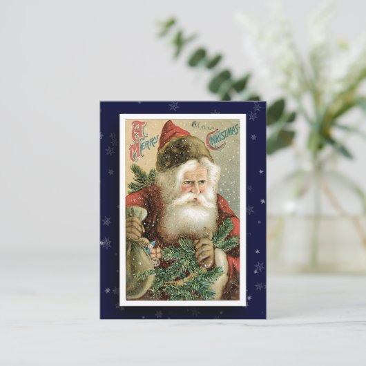  Santa Claus Afbeelding Briefkaart (Staand voorkant)