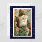 Santa Claus Afbeelding Briefkaart (Voorkant / Achterkant)