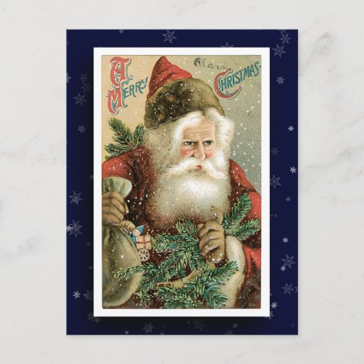 Santa Claus Afbeelding Briefkaart (Voorkant)