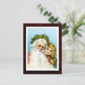 Santa Claus Afbeelding Briefkaart (Staand voorkant)