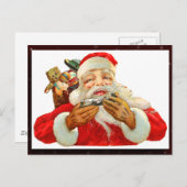 Santa Claus Afbeelding Briefkaart (Voorkant / Achterkant)