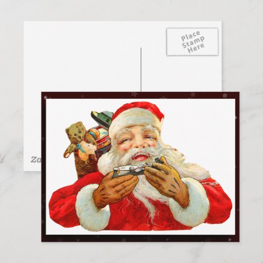  Santa Claus Afbeelding Briefkaart (Voorkant / Achterkant)