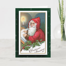 Santa Claus Afbeelding Wenskaart Feestdagen Kaart