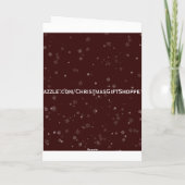 Santa Claus Afbeelding Wenskaart Feestdagen Kaart (Achterkant)