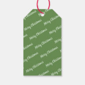 Santa Claus African American Kerstcookie Gift Cadeaulabel (Achterkant)