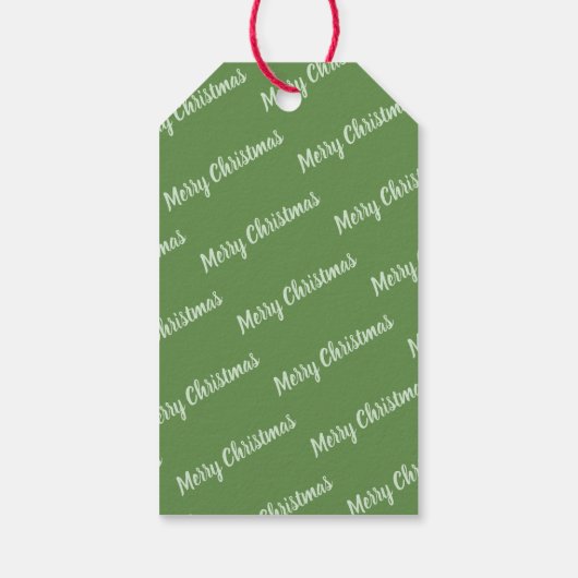 Santa Claus African American Kerstcookie Gift Cadeaulabel (Achterkant)